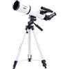 WANWEN Telescopio astronomico, cannocchiale portatile, telescopio stellare ad alta definizione per il birdwatching domestico all'aperto, osservare le stelle little surprise