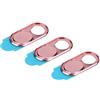 Annadue Kafuty 3Pcs Ultra Sottile Metallo Web Camera Cover Copriobiettivo Protezione Protezione Privacy Contro Hacker Adatto per Smart Phone Tablet Portatile(Rosa)