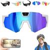 Generico Occhiali sportivi 4K HD POV con fotocamera, occhiali da baseball intelligenti, unisex per escursioni in bicicletta (#C)