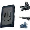 EXQIOUR Supporto a sgancio rapido per action camera con base girevole a 360 gradi e adattatore per le mani meno riprese in ABS metallo fotocamera Mount