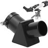 CFTGIW 0,965 Pollici/24,5 Mm 45 Gradi Erigere Immagine Prisma Specchio Diagonale Accessorio per Rifrattore Telescopio Astronomico Adatto Specchio Astronomico Polvere Terrestre Facile da Fissare