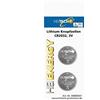 HEITECH Promotion GmbH Heitech Cells 2 Pc Pulsante al Litio, CR2032 Litio 3 V No - Non Ricaricabile Batterie (CR2032, Batteria Ricaricabile Litio, Pulsante/Angolo, 3 V, CR2032, Silver, 2 cm)