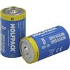 WOLFPACK LINEA PROFESIONAL Wolfpack - Batteria alcalina D L-R20, confezione da 2 pezzi
