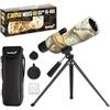 Levenhuk Camo Moss 60 - Cannocchiale Terrestre con Treppiede, Zoom 16-48x, Ottica BK-7 Fully-Coated, Design Mimetico - Robusto per Caccia, Arceria, Tiro a Segno, Birdwatching, Natura, Campeggio