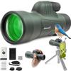 Astromania 12X50 BAK4 monocolo prisma ad alta potenza, impermeabile, compatto palmare monoscopio per bird watching, caccia, viaggi regali per gli uomini