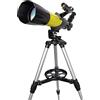 RENYUEH Telescopio astronomico, telescopi per bambini principianti, telescopio rifrattore professionale da 7 mm, lunghezza focale di 300 mm, con treppiede regolabile, oculare Ma10ma20