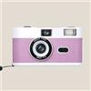 Hojo Macchina fotografica usa e getta - riutilizzabile Film Camera per principianti con Flash 35mm Film Camera F/8 28mm Lens Film Camera Multipack