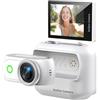 Generic Action Camera Panoramica Compatta Anti-Shake WiFi Mini Fotocamera Sportiva 2 Pollici Flip Screen con Tracolla Magnetica per Scatti in Prima Persona