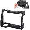 Plyisty A9 Camera Cage, Gabbia Fotocamera in Lega Alluminio con Piastra Rilascio Rapido 38 Mm per ARCA, Fori Filettati 1/4 3/8 Pollici, Scarpe Fredde, Accessori per Stabalizzazione Video