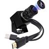 ELP Telecamera HDMI 4K USB grandangolare 2,8 - 12 mm Varifocal Focus Obiettivo Webcam di primo piano supporto H.265, Ultra HD 2160P Webcam con sensore IM415 per computer Live Streaming Meeting