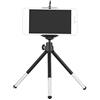 Generic Treppiede da tavolo estensibile a 2 sezioni in lega di alluminio con supporto regolabile per telefono e 1 4 supporti a vite per smartphone leggero video fotografia selfie live streaming pigro stand