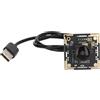 Walfront Modulo Fotocamera Mini PC Modulo Fotocamera 2 MP, Scheda con Uscita USB 2.0 Webcam USB Grandangolare 145° con Doppio Microfono Digitale