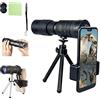 WANWEN 4K 10-300X40Mm Super Teleobiettivo Zoom Esterno Ad Alta Potenza HD Leggero Lente del Telescopio Prisma di Messa a Fuoco Con Treppiede E Clip,1,Telescopio Monoculare Portatile HD - -30 * 30 little