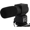 NGBFF Macchinetta Digitale, Fotocamera e microfono video Studio professionale Video digitale Stereo Registrazione Microfoni da 3,5 mm for fotocamera