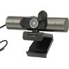 Goshyda Webcam con Microfono, Webcam per Computer USB FHD 2K 30FPS, Videocamera con Messa a Fuoco Automatica e Copriobiettivo per Videoconferenze, Streaming Live