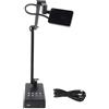MDKSOUITY Telecamera per documenti USB 4K, pieghevole, con rotazione a 360 gradi e luce LED a 3 livelli, base espandibile per insegnanti, Plug and Play per Win OS X Chromebook