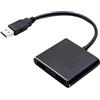 Generico Adattatore USB - Convertitore Video 5x6 Cm, Connettore Risoluzione 1920x1080, Cavo Leggero Per Trasmissione Dati, Accessorio Plug Play Portatile | Adattatore Display Affidabile Per Schermo TV Po
