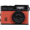 Jenivaint Fotocamera Portachiavi, Videocamera con Schermo da 0,96 Pollici Luce di Riempimento a LED per Vlog Avventura all'aria Aperta Registrazione in Bicicletta Portachiavi Fotocamera, Mini 1080P