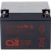 CSB Battery GP 12260 Standby GP12260B1 - Batteria al piombo 12 V, 26 Ah, AGM, 166 x 125