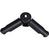 Jelquix Mini Supporto Treppiede Portatile per Selfie Stick, Fotocamere e Telefoni, Design Stabile Antiscivolo per Fotografare, Vite Universale da 1/4 per Qualsiasi Supporto per Telefono, Leggero e
