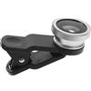 DIYEAH Lente Telefono 3 in 1 Obiettivo Fish Eye Ampio Angolo e Macro per Smartphone e Tablet Clip a 52mm