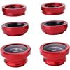 BIUDECO 2sets Kit Lenti Clip Smartphone Grandangolo Macro e Fish Eye Per Fotografie Creative Accessori Per Cellulare e Tablet