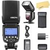 GODOX V860III-C Flash per Fotocamera Canon Speedlite Speedlight Light, 2.4G HSS 1/8000s, 480 Shot a Piena Potenza, Batteria Agli Ioni di Litio da 7.2V/2600mAh, Tempo di Riciclo 0.01-1.5s