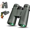 Generic Set binocolo 12 x 42 adulti ad alto ingrandimento, ideale per birdwatching, viaggi, osservazione delle stelle, caccia e concerti (verde scuro)