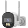 BWUHDKS Telecamera di sicurezza, telecamere HD da 5 MP, telecamera a proiettile, rilevamento del movimento PIR, visione notturna a infrarossi, funziona con monitor Smart Home, for esterni e interni, for la si