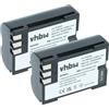 vhbw 2x batteria sostituisce Olympus PS-BLM1 per fotocamera (1200mAh, 7,2V, Li-Ion)