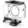 Aumotop Custodia Impermeabile per Action Camera per 3/4, Resistente Vetro Temperato in Acciaio Inossidabile 316 Ad Alta Trasmissione della Luce, Supporta 60M Sott'acqua, Perfetta gli Appassionati