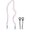 Acouto Tracolla per Fotocamera Intrecciata Multifunzionale, Fibra di Poliestere, Design Universale per DSLR, Fotocamera Istantanea con Materiale Alla Moda e Durevole, 120 Cm (rosa chiaro)