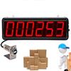 Generic Contatore digitale Contatore digitale a LED Contatore elettronico, display a 6 cifre Nastro trasportatore automatico fino a 999999, distanza di rilevamento di 70 cm, per fabbriche, linee di