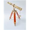 MALLA INCORPORATION ; A TRULY HANDCRAFTE Malla Inc. Vintage 25,4 cm nautico Ottone Lavoro Telescopio Con Treppiede In Legno - Marine Antico Spyglass Telescopio