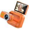 Tsophreniq Telecamera in miniatura funzionale 4K ad alta trasparenza con scheda da 32 GB adatta per multi-angoli creativo design antiurto palmare piccola fotocamera
