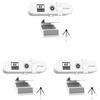 Mealoodiousmusea 3 set di webcam per computer con messa a fuoco automatica HD USB online regolabile per PC con microfono cablato di ricambio webcam esterna videocamera bianca 4K