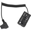 ANGGREK D Tap to NP F550 Batteria Fittizia, Materiale ABS, Alimentazione Continua per Fotocamere NP F970 F750 F570 e Luci a LED