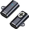 AreMe Confezione da 2 adattatori magnetici di tipo C, convertitore di ricarica USB-C per AfterShokz Aeropex, Shokz OpenRun, OpenRun Pro, OpenRun Mini, OpenComm senza cavo di ricarica, grigio