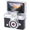 Bewinner Mini Fotocamera Portachiavi, Mini Fotocamera Digitale a Scatto retrò, Vlog Digitale con Display Ribaltabile HD da 1,47 Pollici, Piccola Videocamera retrò,