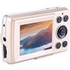 Socobeta Videocamera Digitale 30FPS Videocamera Resistente Zoom 4X Outdoor 720P HD per Campeggio sulla Spiaggia(Golden)