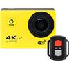 AmAzwi Telecamere d'azione Ultra HD 4K. Telecamera di azione del telecomando del telecomando del telecomando della fotocamera di azione DV DVR 170D 30m Vai a Waterproof Pro Mini Casmet Camera Custodia imperm