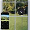PUSOKEI Telecamera da Finestra 4MP 2K, Senza Foratura, Wi-Fi, per Interni, per la Sicurezza Domestica, Visione Notturna a Colori, Rilevamento del Movimento, Registrazione 24 Ore su 24, 7