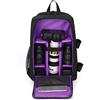 Allacki - Zaino impermeabile antiurto per fotocamera regolabile, multifunzione, colore: Viola