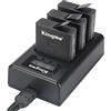 DUBENS - Caricatore USB a 3 canali per fotocamera GoPro Hero 6/Hero 5