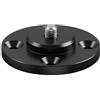 FHFGBEN Supporto adattatore per treppiede con filettatura da 1/4, flangia in lega di alluminio, piastra di montaggio a parete per treppiede per braccio magico, luce flash, fotocamera DSLR, staffa standard