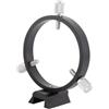 Generic Accessori per telescopi 42/50/60/68/80/90/102 mm Anello guida astronomica a tre punti 1 piastra 1 anello 4 viti Staffa nera per cercatore (80 mm)