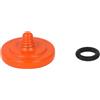 vhbw tasto di scatto compatibile con Nikon F80D, F4, FE10, FM2, F80, D100, DF, F3, FM10 fotocamera - Pulsante ergonomico, metallo, arancione