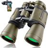EKsma Binocolo da caccia 20x50 for adulti con visione notturna in condizioni di scarsa illuminazione - Binocolo professionale impermeabile con oculare grande da 28 mm for birdwatching, escursioni, concerti,