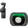 TEHAOUU Lente magnetica per DJI Osmo Pocket 3 Lens Anamorfico Obiettivo grandangolare Micro-Lens Balow Attacco magnetico PTZ Accessaries (Micro-Lens)