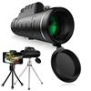 Generic Telescopio monoculare 40X60 Palmare Adulti 10x FMC Banda larga Pellicola verde Mirino impermeabile Messa a fuoco con una sola mano per il birdwatching Caccia Campeggio good